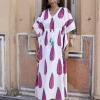 Rachel Hand Block Printed Cotton Kaftan