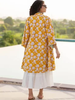Rahi Block Printed Waterfall Reversible Shrug