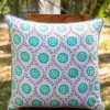 Rajnigandha Block Printed Cotton Cushion Cover - 24 Inch