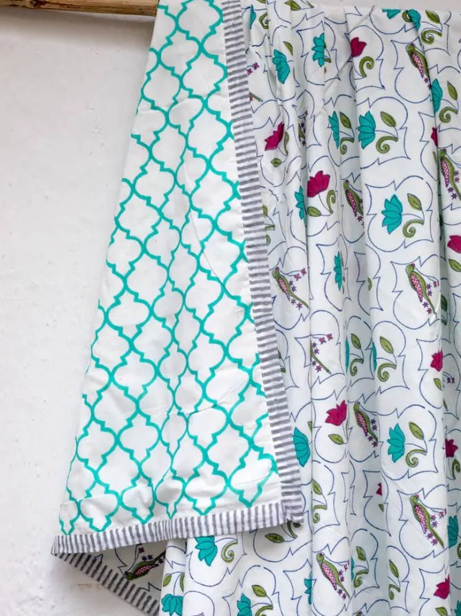 Rambagh Block Printed Muslin Dohar