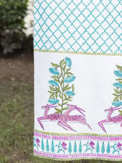 Rangotsav Hand Block Printed Cotton Curtain