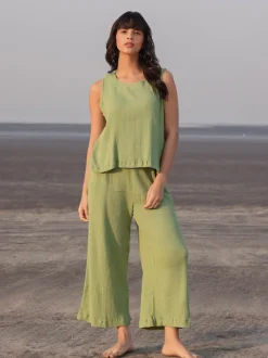 Rapallo Solid Green Co-ord Set of 2