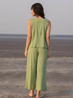 Rapallo Solid Green Co-ord Set of 2