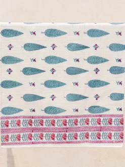 RimJhim Block Printed Cotton Bath Towel