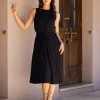 Rita Black Sleeveless Dress