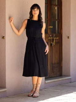 Rita Black Sleeveless Dress