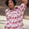 Rosa Hand Block Printed Cotton Shirt