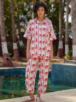 Rosa Hand Block Printed Cotton Shirt