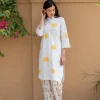 Ruhi Block Printed Cotton Mid Length Kurta