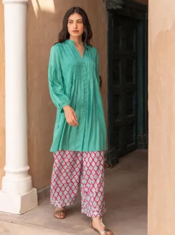 Saanvi Pintuck Shirt Kurta