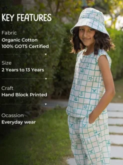 Sail Away Organic Cotton Block Printed Co-ord Set