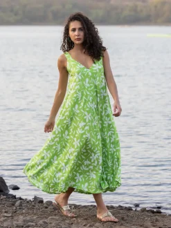 Sakura Sleeveless Twill Dress
