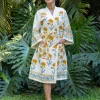Sangeet Luxury Block Printed Cotton Bath Robe