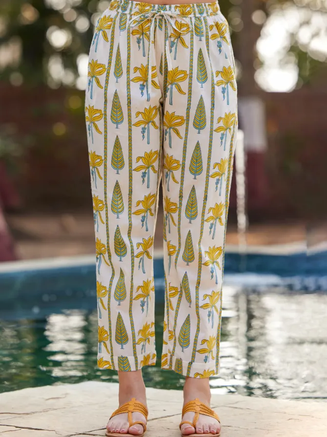 Sardinia Cotton Folded Pants