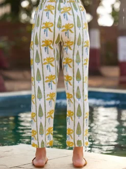 Sardinia Cotton Folded Pants