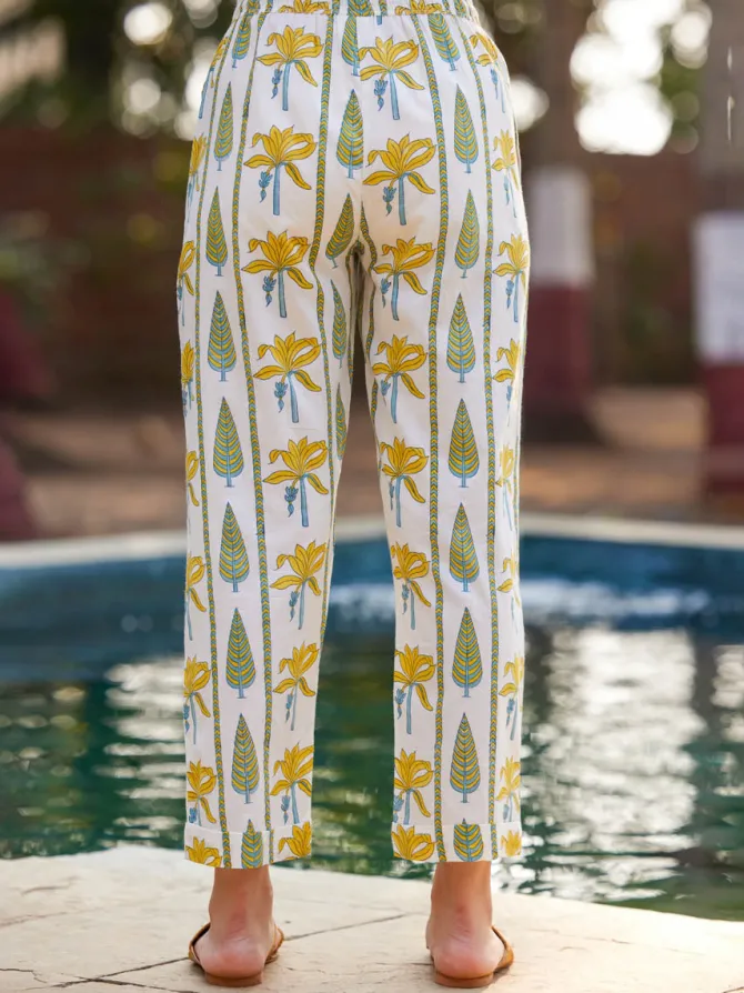 Sardinia Cotton Folded Pants