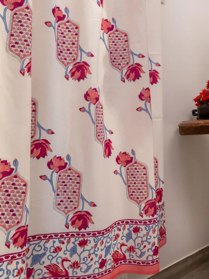 Saroj Hand Block Printed Cotton Curtain