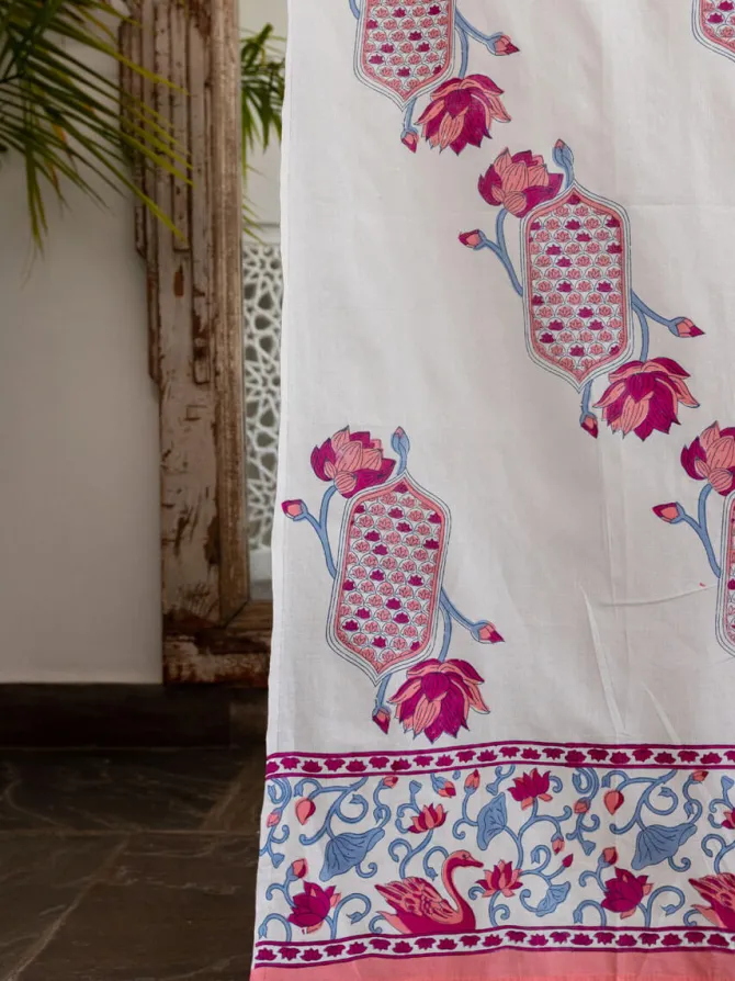 Saroj Hand Block Printed Cotton Curtain