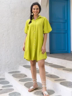 Satori Slub Midi Dress