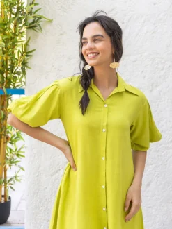 Satori Slub Midi Dress