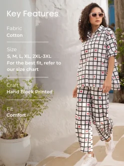 Scarlette Hand Block Printed Cotton Shirt