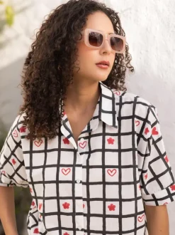 Scarlette Hand Block Printed Cotton Shirt