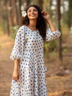 Senorita Balloon Sleeve Dress