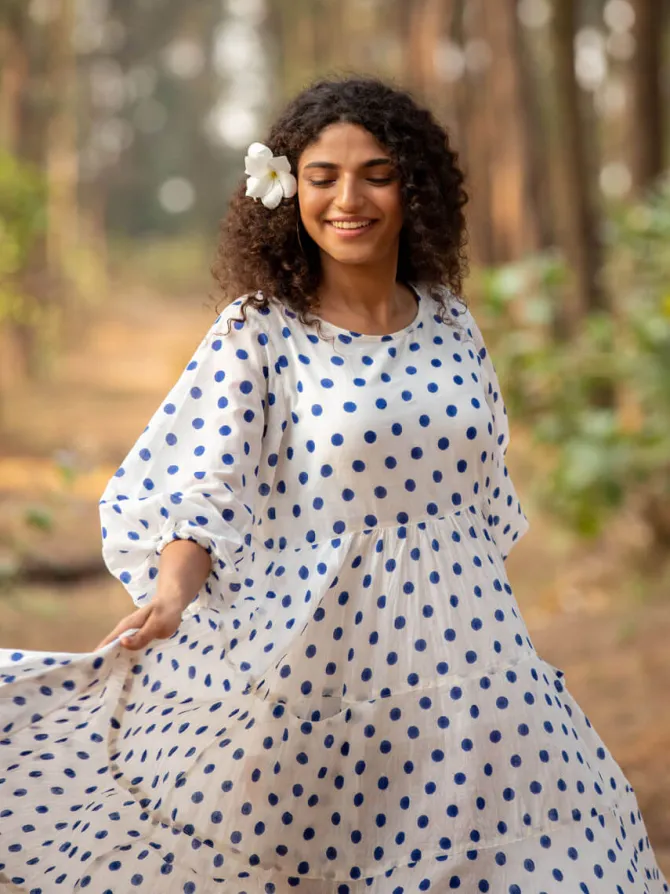 Senorita Balloon Sleeve Dress