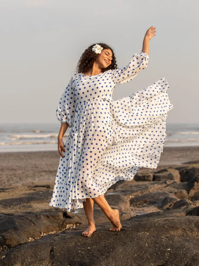 Senorita Balloon Sleeve Dress