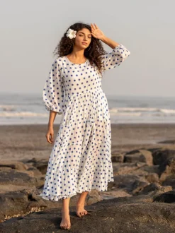 Senorita Balloon Sleeve Dress