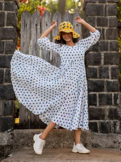 Senorita Balloon Sleeve Dress