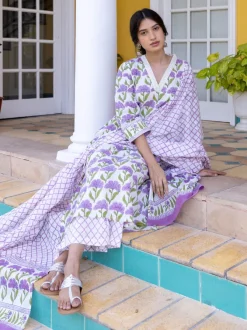 Set of 3 - Aarohi Cotton Kurta, Palazzo and Dupatta