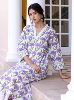 Set of 3 - Aarohi Cotton Kurta, Palazzo and Dupatta