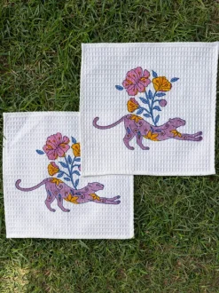 Set of 2 - Adbhut Block Printed Cotton Face Towel