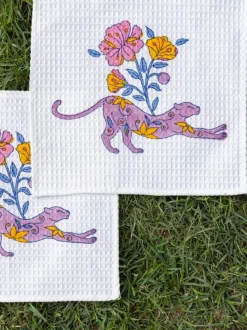 Set of 2 - Adbhut Block Printed Cotton Face Towel