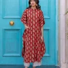 Set of 2 - Ananta Cotton Kaftan Shirt Dress and Palazzo