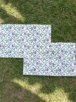 Set of 2 - Anokhi Block Printed Cotton Hand Towel