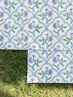 Set of 2 - Anokhi Block Printed Cotton Hand Towel