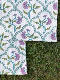 Set of 2 - Anokhi Block Printed Cotton Face Towel