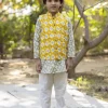 Set of 3 - Arjun Organic Cotton Long Kurta with Jacket