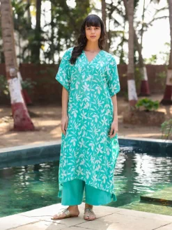 Set of 2 - Ayame Kaftan Kurta and Palazzo Set