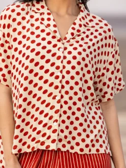 Set of 2 - Bandagi Modal Shirt Top & Wraparound Pants