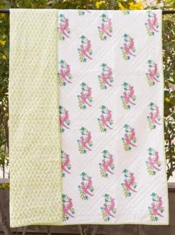 Set of 5 - Blossom Hand Block Printed Bedding Set For Kids