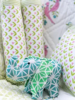 Set of 5 - Blossom Hand Block Printed Bedding Set For Kids