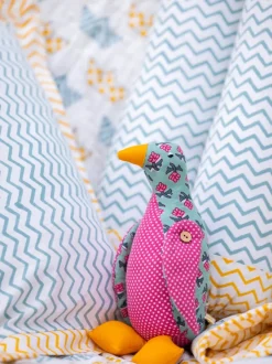 Set of 5 - Boaters Paradise Hand Block Printed Bedding Set For Kids