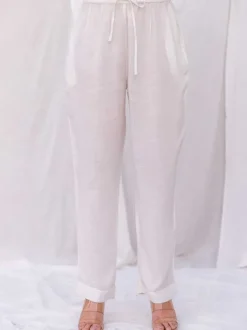 Set of 2 - Breeze Dabu Indigo Shirt Dress and Pants