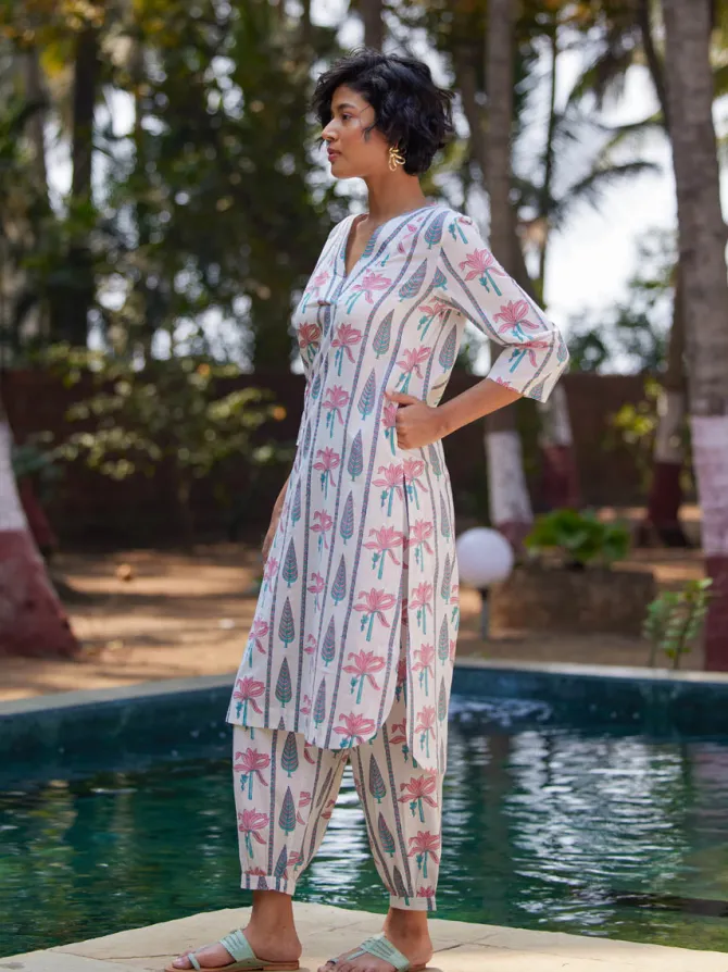 Set of 2 - Capri Kurta and Lantern Pants