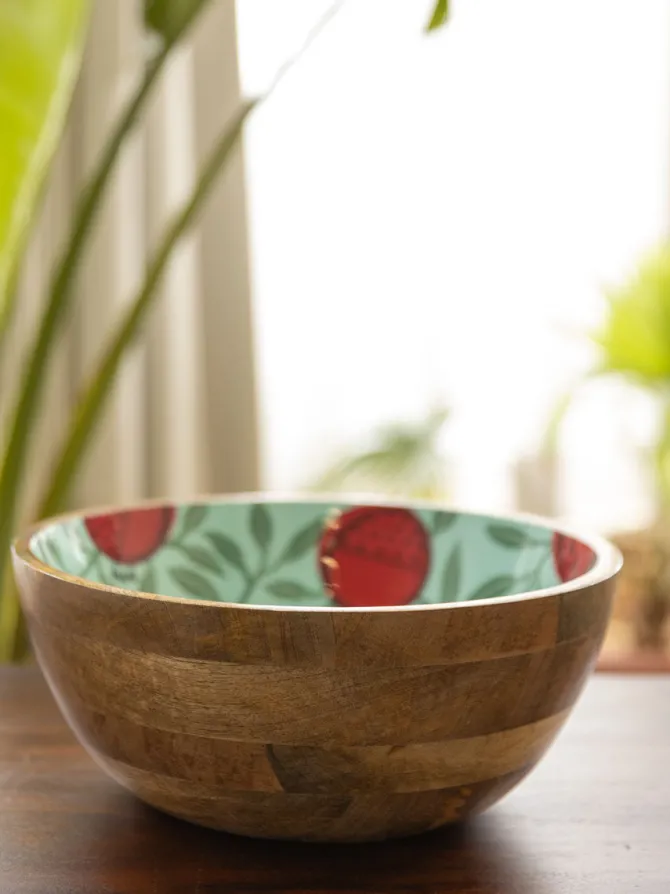 Set of 3 - Chambal Salad Bowl With Serving Spoons