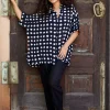 Set of 2 - December Black Polka Shirt and Trouser Set