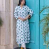 Set of 2 - Dhwani Block Printed Kurta and Lantern Pants